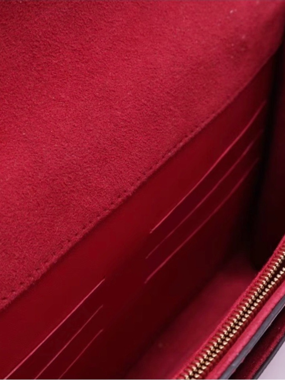 Louis Vuitton Hot Pink Leather Clutch with Gold LV Logo - Picture 6 of 10